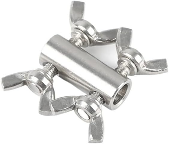 Wire Clamps,2pcs 304 Stainless Steel Rope Manual Lock Catch Fasteners Butterfly Buckle For Steel Wire Rope Clip 1.5/2/3/4/5/6/8/10/12mm(For 12mm wire)
