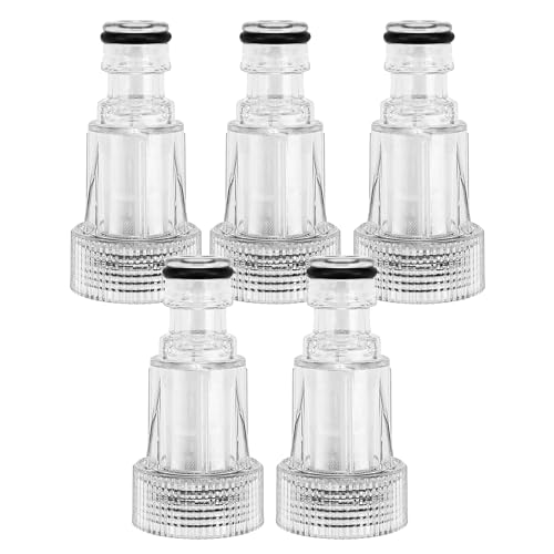 BuleVina 5Pcs Water Inlet Filter Connector Replacement Fits for DEWALT 20V MAX DCPW550 Cordless Pressure Washer Garden Hose Adapter Parts