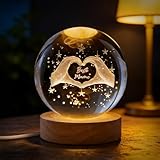 SPERMUOY Geschenk Mama Geburtstag,Muttertagsgeschenk 3D Glaskugel Geschenke für Mama zum Geburtstag,Ma-ma Geburtstagsgeschenk Mutter Tochter Geschenk Beste Ma-ma Gesch-enk