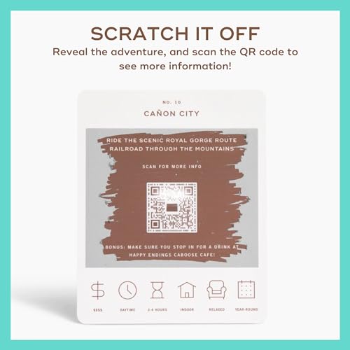 Image of Reach International Outfitters Colorado Adventure Bucket List: 50 Scratch-Off Cards for Outdoor Activities, Tourist Attractions, and Road Trips - Perfect Travel Gift and Guide for Exploring