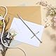 ZEYIYER Brieföffner Edel, Edelstahl Umschlagöffner Werkzeug, Letter Opener, Vintage Dekorativer Brieföffner für Bürobedarf Büro Zuhause Schulbedarf