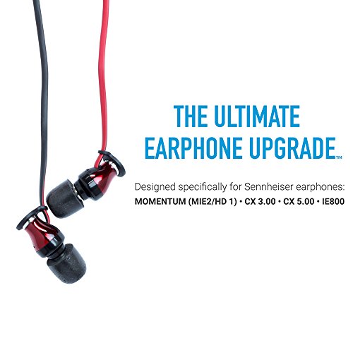 Image of Comply Isolation Plus Noise Cancelling Memory Foam Earphone Tips with WaxGuard for Sennheiser HD 1, IE 800 S, CX 3.00, 5.00, 6.00BT & 7.00BT, Premium Earbud Tips, Comfortable Secure Fit(Small, 3 Pair)