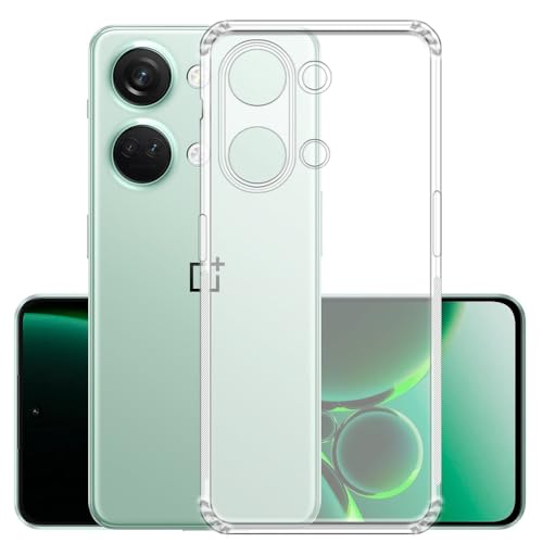 Casotec Slim Soft Silicon *Anti Dust Plug* Shockproof Transparent TPU Back Case Cover for OnePlus Nord 3 5G - Clear