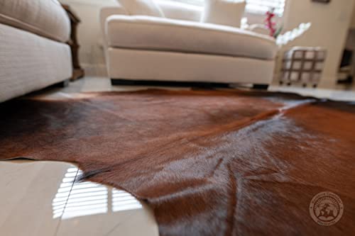 Sunshine Cowhides Genuine Mahogany Brown Cowhide Rug Xl 6 X 7-8 Ft. 180 X 240 Cm #TOP5
