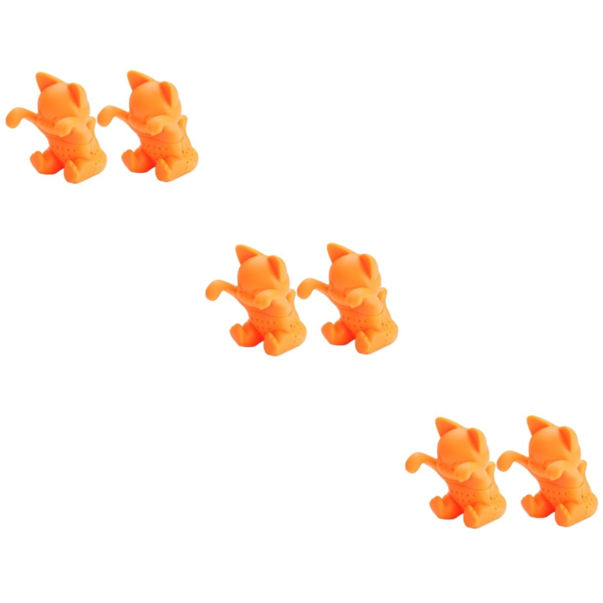 Amosfun 6 Pièces infuseur à thé chat accesoire cuisine filtre à thé animal infuseur à en vrac passoire à infuseur de cuisine infuseur à animal filtre à en silicone
