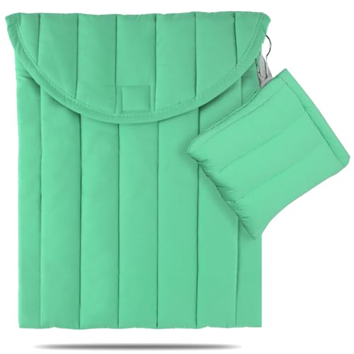 Housse ordinateur portable 11-12 pouces vert clair et étui iPad