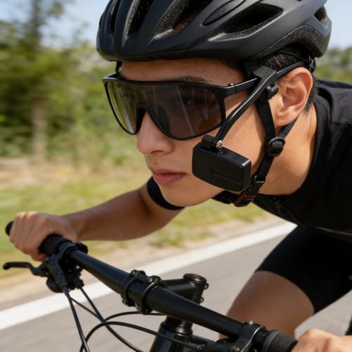 Espejo de bicicleta para gafas de sol Levemolo retrovisor ajustable negro 6