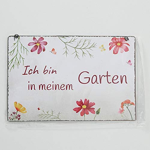Metall Schilder Garten Cosmea mit Sprüchen 3er Set Sortiert 21x14cm zum Hängen - Image 4