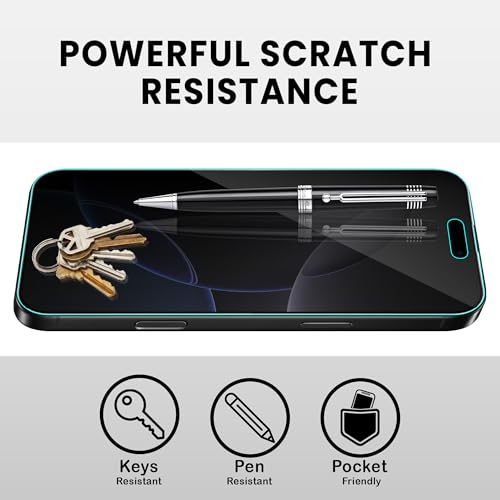 Image of ArmourPro Privacy Tempered Glass for iPhone 16 / iPhone 15 - Anti-Spy Anti Peeping Screen Protector, 9H Hardness, Edge-to-Edge Coverage, Ultra Thin, Bubble-Free Installation Kit | Black