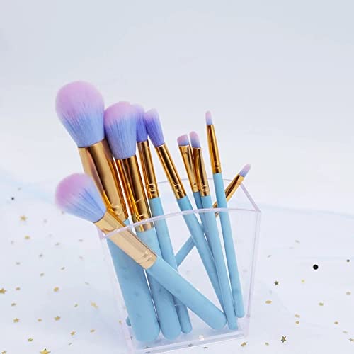 9pcs Wood Handle Lovely Makeup Brush Set Cute Foundation Blending Brushes Cosmetic Beauty Make Up Tool image 3