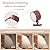LANDGOO Wooden LED Wall Sconce Set of 2, 360° Rotatable Dimmable Wall Lights Rechargeable Battery Operated Magnetic Night Light for Reading Light Household Bedside Lighting (Sapele Wood 2PCS)