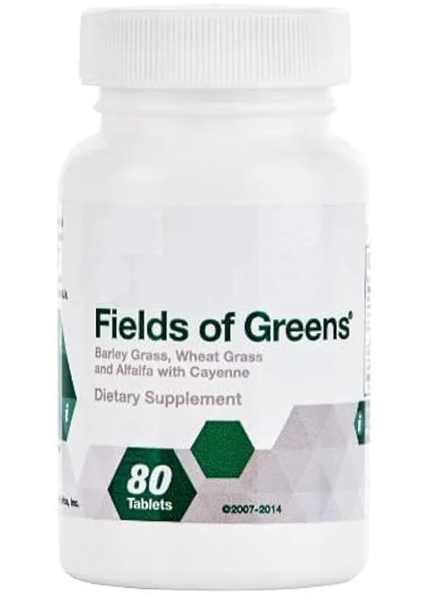 Fields of Greens Dietary Supplement, Barley Grass, Wheat Grass and Alfalfa with Cayenne, 80 Tablets-image-18