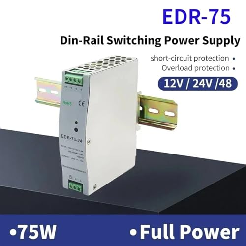 Alimentation à découpage EDR-75-24 robuste en transformateur 75W - 3