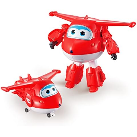 Super Wings Jett 5" Transforming Character Easy Transformation Character Preschool Kids Toys for 3+ Year Old Boys Girls Cover