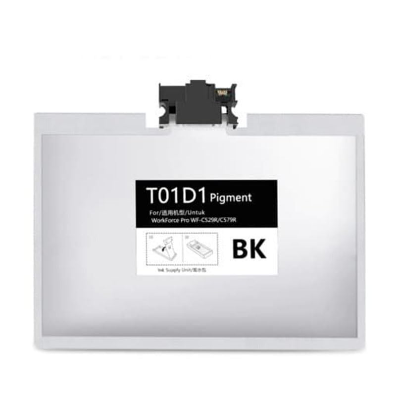 Pulpo Cartucho - Cartucho de Tinta Genérico T01D1 / T01C1 Negro Compatible con Epson C13T01D100 / C13T01C100 - para Workforce Pro WF C529R, C529RDTW, C529RDW, C579R, C579RD2TWF, C579RDTWF, C579RDWF