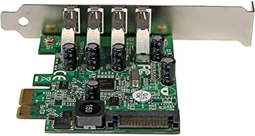 StarTech 4-Port PCI Express USB 3.0 Controller Card, 5Gbps (PEXUSB3S4V)
