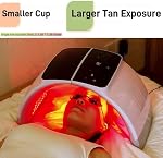 See-Through Goggles Pack of 2, Transparent Safety Glasses for Tanning Use, Eye Protection without Blocking Light, Storage Case Included