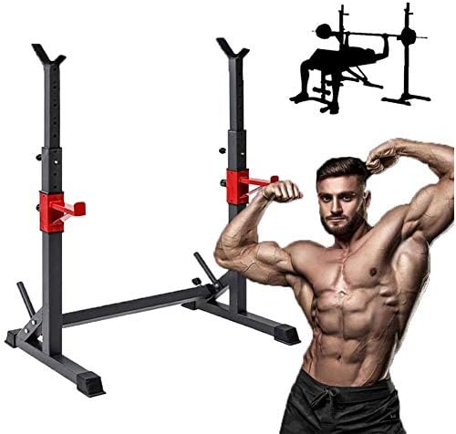 Squat Rack, Adjustable Fitness Barbell Squat Rack, Maximum Load 250 kg, Household Bench Press Stand, Sturdy Durable, Power Workout Equipment,B Style