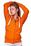 jacke orange 104 Sweatshirtjacke für Frauen in hoher Verarbeitungsqualität, läuft beim Waschen nicht ein, Farben bleiben kräftig