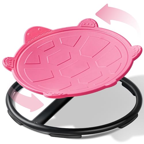 Turtle Spinning Chair for Autistic Kids – Sensory Spinning Toy, Spin Chair for Kids Autism, Sensory Swivel Seat for Balance, Coordination, Focus & ADHD Support, Autism Sensory Products (Pink