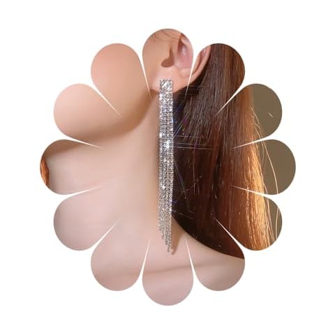 MIQIQAO Silver Dangle Drop Earrings for Women Cover