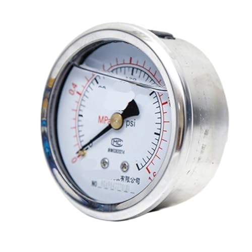 Manomètre axial YTN-60Z résistant aux chocs pour stabiliser la mesure