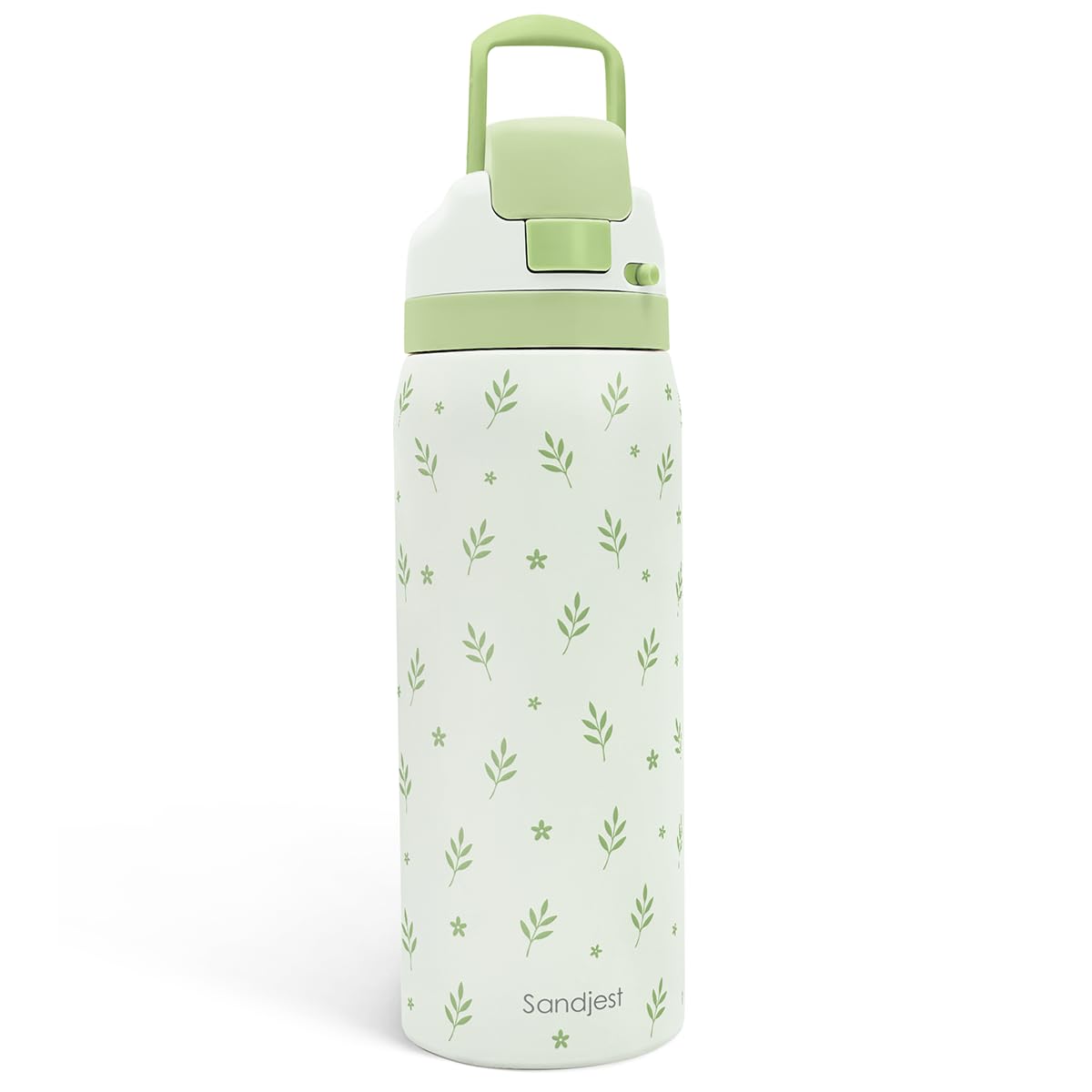 Botanical Insulated Stainless Steel Water Bottle with Straw for Sports and Travel, 32oz, Gifts for Women Girls Friends Teens Birthday Christmas — image 1