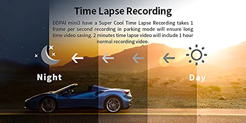 Ddpai 1600P Hd Dash Camera Built-In 32G Storage Wi-Fi Wide Angle Dashboard Camera, Car Dvr Vehicle Dash Cam With F1.8, Wdr, Night Vision, G-Sensor, Parking Mode #TOP2