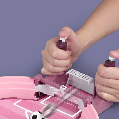 ibasenice 1 Satz Mini Tischkicker für interaktives tischfußballspiel interaktives kickerspiel fussballspiel für Fußball interaktives Tischspiel Spieltische Tischspiele Abs Rosa – Bild 7
