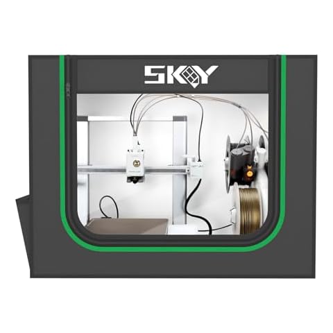 3D Printer Enclosure with LED Light, Fireproof Dustproof Tent Constant Temperature Protective Cover for Bambu Lab A1,A1 Mini,800 * 580 * 580mm Cover