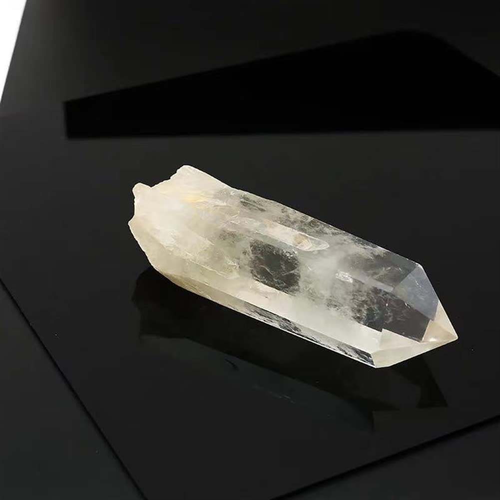 1 Stück natürliche kristallklare Spitze zur Dekoration, 200–500 g, wunderschöner Kristall ERTEYIN (Color : 320g-370g)