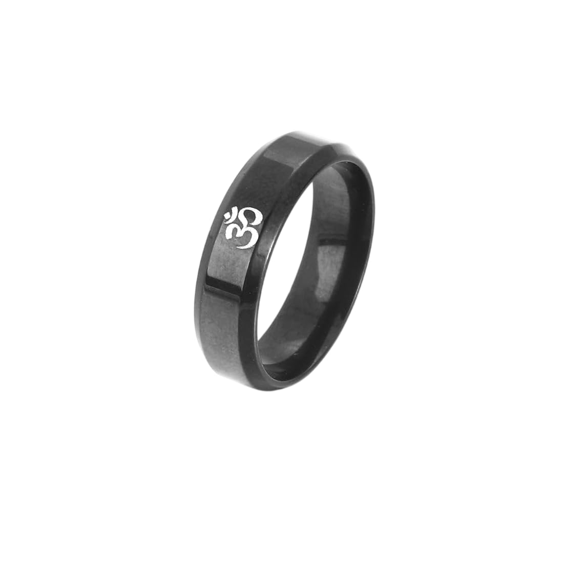 salty alpha OM Essence Black Ring for Men | Stylish Durable Jewellery Accessories | Adjustable Rings for Man | Minimal Jewelry | Birthday Gift for Boys | Marriage, Birthday | Gift for Valentine Day-picture-4