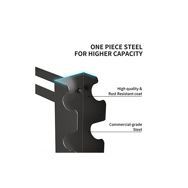 PROIRON Compact Dumbbell Rack, Weight Rack for Dumbbells Kettlebells Home Gym Storage, Multi-layer Weights Stand Holder (Rack Only) - Image 5