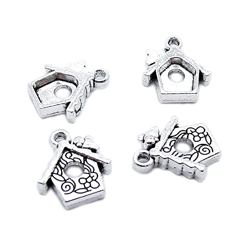Antique Silver Plated Jewelry Making Charms Findings Crafting Sup...
