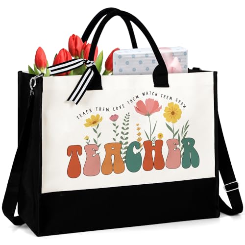 UAREHIBY Teacher Appreciation Gifts with Tote Bag, Teacher Gifts for Women, Back To School Teacher Gifts, Thank You Teacher Gifts from Student with Beach Bag