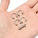 Lcolyoli 16g Septum Rings Internally Threaded Surgical Steel Septum Jewelry Lip Rings Hoop Labret Jewelry Horseshoe Earrings Daith Piercing Jewelry for Women Men Silver-tone