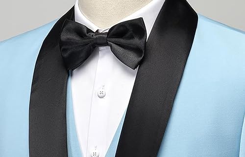 Mens 3 Piece Suit Slim Fit Blazer Tuxedo Suit Set for Wedding Prom Jacket Vest Pants for Men2