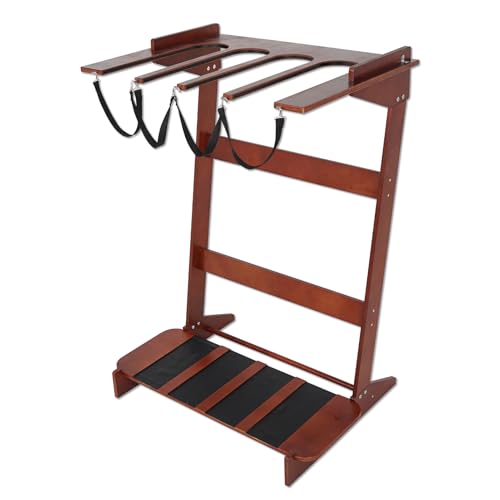 LINGVUM Surfboard Stand Rack Wooden Vertical Surf Board Rack for 4 Boards