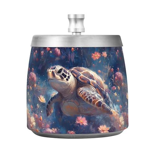 Posacenere per sigari in acciaio inox con coperchio, per esterni, patio, interni, senza fumo, inodore, per decorazione sigari