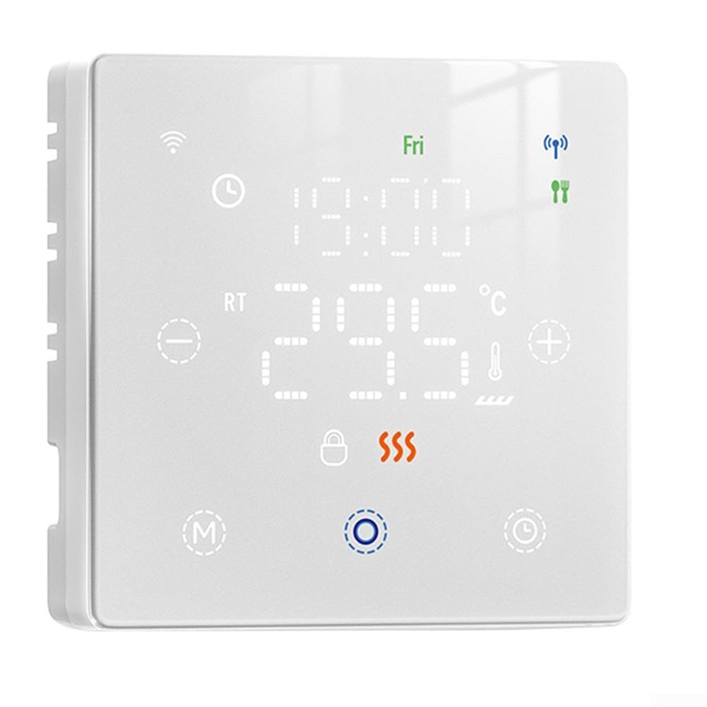 Termostato WiFi para inteligente Programable 7 Días para tuya(white)