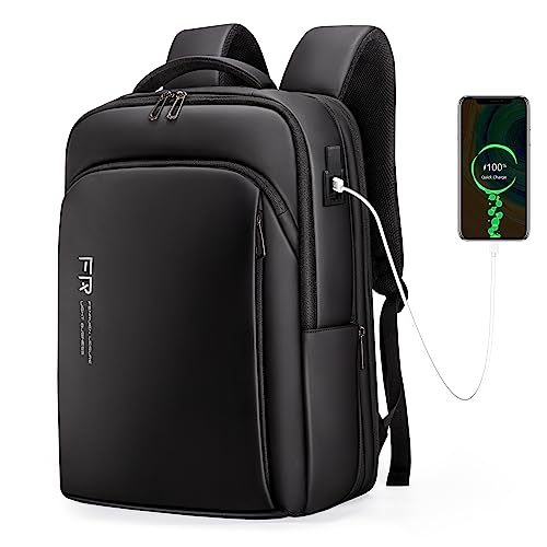 Fenruien Business Smart Backpack For Men, Flight Approved Travel Backpack Anti-Theft Waterproof Laptop Backpack With Usb Port, Expandable Men's Computer Work College Daypack Fit For 15.6 Inch Bookbag #TOP9