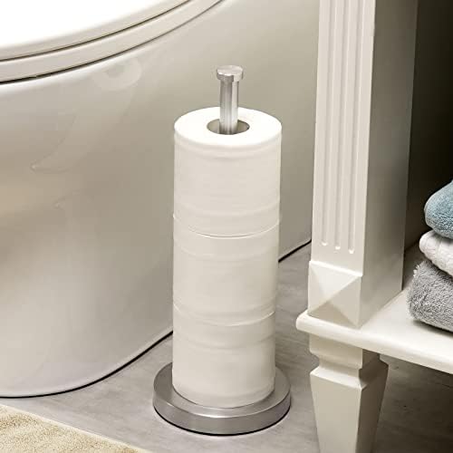 KES Toilet Roll Holder Free Standing, Toilet Roll Storage 3 Rolls, Bathroom Stainless Steel Toilet Roll Stand Brushed Finish, BPS201S39-2