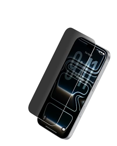 Image of Belkin EZ Align Privacy Tempered Glass Screen Protector Guard for iPhone 17 Pro, Scratch-Resistant Impact Protection Included With Easy Align Tray for Bubble Free Application - Made with Recycled Glass