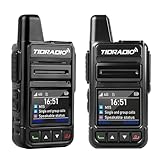 Nationwide 4G LTE Walkie Talkie, TIDRADIO TD-M15 PoC Funkgerät mit 1 Jahr Gratis-Daten & SIM-Karten, Europa-Weite Abdeckung, Ideal für Familie, Gewerbe, LKW-Flotte, Baustelle, Logistik - 2er Set
