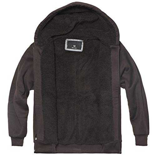 Gary Com Heavyweight Sherpa Hoodies for Men, Thick Fleece Lined Full Zip Up Winter Warm Sweatshirts Work Jackets3