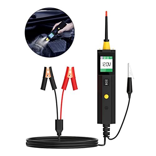 Power Circuit Probe Tester 6-30V Circuit Tester Automotive Electrical Tester Kit with 1.5M Lead Car Fuse Relay Tester Power Probe Master Kit Voltmeter Resistance Diode Test Electric Tester Tracer Tool