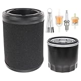 KVF360 Air Filter&Oil Filter Kit Compatible with Kawasaki Prairie 360 KVF360 2003-2013 Tune Up Kit