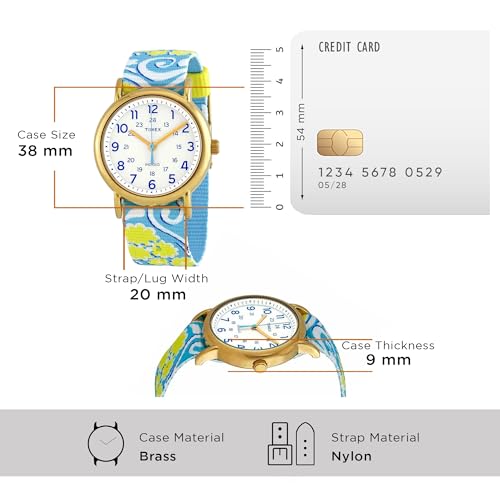 Image of TIMEX Round 38mm White Dial Analog Women Watch - TW2P90100AP