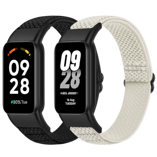 [Bcuckood] �e�����v�̌����o���h Xiaomi Smart Band 8 Active/Redmi Smart Band 2�Ƃ̌݊����A�����\�� �L�k���̂�������p�i�C�������X�g�o���h�X�|�[�c�X�g���b�v�����j�������A2�p�b�N