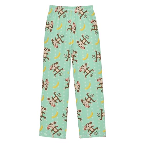 ZZKKO Cute Monkeys Bananas Boys Pants for Kids Jogger Pants with Pockets S-XL